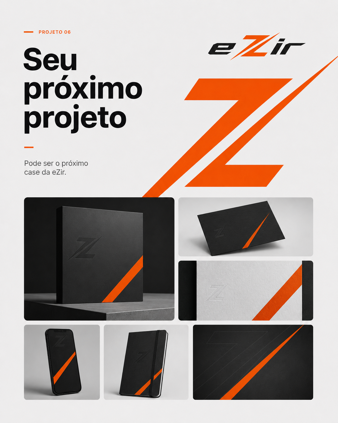 Convite para iniciar um novo projeto com a eZir